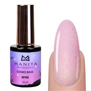 Manita Professional База для ногтей камуфлирующая с блестками №06 / Cosmo Base, 10 мл 23273-64620