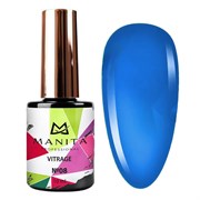 Manita Professional Гель-лак для ногтей c эффектом витража / Vitrage №08, синий, 10 мл 23297-64611