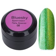 Bluesky Гель-краска для ногтей / Brilliant 08BR, зеленый, 8 мл 11269-29769
