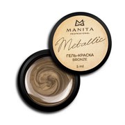 Manita Professional Гель-краска для ногтей с липким слоем / Metallic Bronze, 5 мл 23540-65352