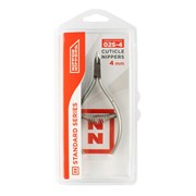 Nippon Nippers Кусачки маникюрные для кутикулы / Standard NN_NS-02S-4, спиральная пружина, ручная заточка, 4 мм 23821-65551