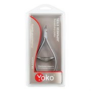 YOKO Кусачки маникюрные для кутикулы / Professional Quality SK 035/4, спиральная пружина, ручная заточка, 4 мм 24668-72634