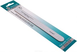 Zinger Пилка для натуральных и искусственных ногтей прямая тонкая / Classic SLE-327-C, 150/240 грит, серый 2386-72880
