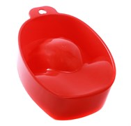 Domix Ванночка для маникюра, пластик, красный 8581-5873