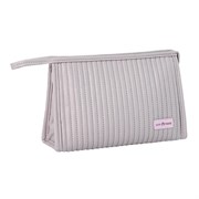 Kristaller Косметичка женская Love peace rectangular стёганая, пастельно-серый 25011-72468