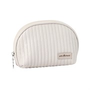 Kristaller Косметичка женская Love peace oval стёганая, белый 25013-72479