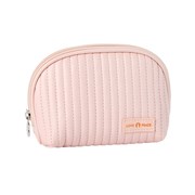 Kristaller Косметичка женская Love peace oval стёганая, пастельно-розовый 25015-72488