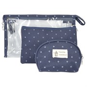 Kristaller Набор косметичек Handmade 3 in 1, темно-синий 25002-72489