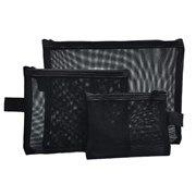Kristaller Набор косметичек Fine mesh 3 in 1, чёрный 25021-72531